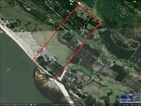 Excelente fraccion de campo en venta con 550 metros de costa al rio de la Plata, en San Jose, Uruguay.