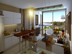 Apartamentos en venta en edificio Altos del Plata, Rambla Costanera de Colonia, Uruguay