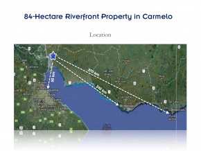 Campo de 84 has en ventam con 680 metros de costa, Arroyo de las Vacas Carmelo, Colonia