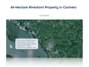 Campo de 84 has en ventam con 680 metros de costa, Arroyo de las Vacas Carmelo, Colonia